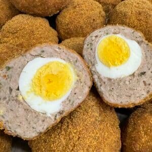Handmade Scotch Egg from Moores Pasties with rotating weekly flavours