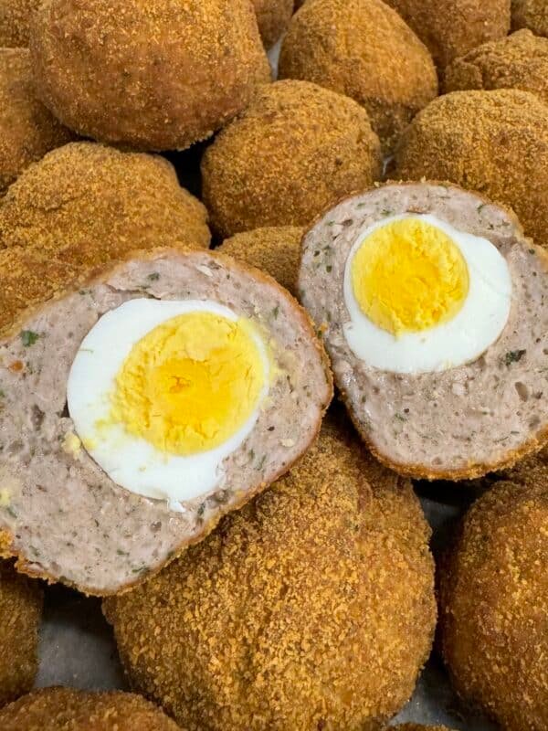 Handmade Scotch Egg from Moores Pasties with rotating weekly flavours