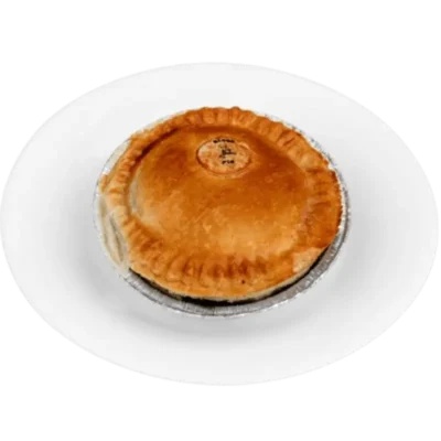 Golden Steak and Onion Pie with rich gravy filling.